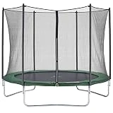 CZON SPORTS Gartentrampolin Ø300 cm mit Sicherheitsnetz, grün|trampolin|trampolin outdoor