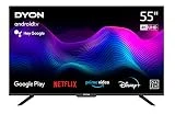 DYON Movie Smart 55 AD-2 139cm (55 Zoll) Android TV (4K, HD Triple Tuner, Prime Video, Netflix,...