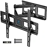 PERLESMITH TV Wandhalterung, Schwenkbare Neigbare TV Halterung für 26-60 Zoll Flach & Curved...