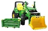 Rolly Toys 710379 - John Deere 7930 Trettraktor, 3 – 8 Jahre mit Frontlader, Transportmulde