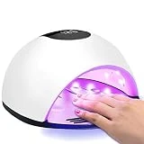 72W Nageltrockner LED/UV Lampe, Aiemok Professionell Nagellampe LED Nageltrockner, Tragbare Lampe...