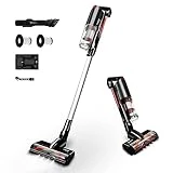 MIC Akku Staubsauger, Staubsauger Kabellos mit LED Elektrobürste, Kabelloser Staubsauger mit...