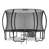 LeJump 366cm Durchmesser Trampolin mit 6 Stangen,Outdoor Trampolin für Fitness und den Garten mit...