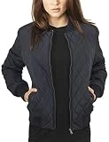 Urban Classics Damen Jacke Ladies Diamond Quilt Nylon Jacket, Blau (Navy 155), 36...