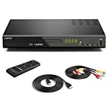 1080P HD Blu-ray Player für TV, Kompakter Bluray Player DVD Player mit HDMI/Koaxial/AV-Porta,...