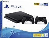 PlayStation 4  - Konsole (500GB, schwarz, slim, F-Chassis) inkl. 2 DualShock 4 Controller