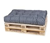 TexDeko® Garden Palettenkissen 120x80x18cm wasserabweisend In- & Outdoor Premium Sitzkissen...
