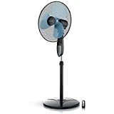 Brandson - Standventilator mit Fernbedienung Standlüfter - Ventilator höhenverstellbarer Standfuß...
