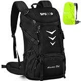 SPGOOD Wanderrucksack 40L/50L,Herren Damen Trekkingrucksäcke mit Regenhülle,Leicht Hiking...