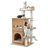 Umi Amazon Brand Kratzbaum mit Space-Kapsel Acrylnest mit sisalbedeckten Kratzbäumen, Cat Play...