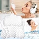 MOYKSRR Badewannenkissen, Nackenkissen Badewanne, Badewannenkissen Atmungsaktiver 4D Air Mesh und 6...