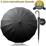 Royal Walk Groß XXL 54 inch Automatik Reise Golf Regenschirm für Damen und Herren Sturmfest...