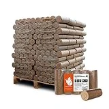 Holzbriketts Hartholz Nestro XL Kamin Ofen Brenn Holz Heiz Grill Smoker Brikett 10kg x 96 Gebinde...