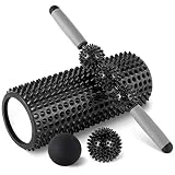 HBselect Faszienrolle 3in1 Set Wirbelsäule Foam Roller Massagerollen Duoball Massagestäbchen...