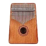 Professionelle Kalimba Daumenklavier 17 Schlüssel Thumb Piano, mit Tasche Stimmhammer Lehrbuch...