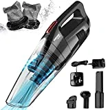 MIC Handstaubsauger 8000PA, Akku Handstaubsauger, Autostaubsauger mit LED-Licht, Wandhalterung, bis...
