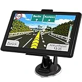 Navigationsgerät für Auto LKW 2023 - GPS Navi 7 Zoll PKW LKW Navigation mit Europa UK 52 Karten,...