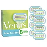 Gillette Venus Extra Smooth Rasierklingen Damen, 8 Ersatzklingen für Damenrasierer mit 5-fach...