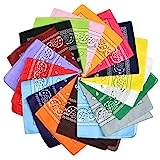 BUYGOO 20Pcs Bandana Kopftuch Halstuch mit Paisleymuster Kopftücher 55 x 55cm bandana herren...