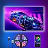 Romwish LED TV Hintergrundbeleuchtung APP, 3M LED Strip USB Bluetooth TV LED Licht für 40-50 Inch...