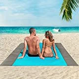 NABIYE Stranddecke wasserdichte Decke, 95''x108'' Übergroße Strand Matte für 4-7 Erwachsene,...