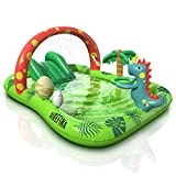 Planschbecken Baby, Airefina Dinoplanet Aufblasbares Spielcenter, Kinderbecken mit Wasserrutsche und...