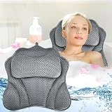 GUHAOOL Badewannenkissen, Nacken Wannenkissen, Badewannenkissen Atmungsaktiver 4D Air Mesh und 6...