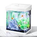 Nobleza - Nano-Fischtank-Aquarium mit LED-Leuchten & Filtersystem, tropischeAquarien,...