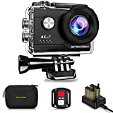 Apexcam 4K Action cam 20MP WiFi Sports Kamera Ultra HD Unterwasserkamera 40m 170 ° Weitwinkel 2.4G...