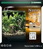 Dennerle Nano Cube Complete+ Soil 30 Liter - Mini Aquarium mit Abgerundeter Frontscheibe -...