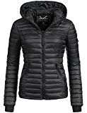 Navahoo Damen Jacke Übergangsjacke Steppjacke Kimuk (vegan hergestellt) Schwarz Gr. XL
