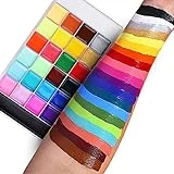 Lictin Face Bodypainting Farben Set 26 Wasserlösliche Farbe, Karnevalsschminke Kinderschminke Set...