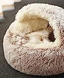 Katzenschlafsack, Plüsch-Katzenbett, Decke, selbstwärmend, Katzensack, Haustierzelt, Höhle,...