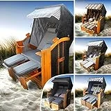 BRAST Strandkorb Deluxe XXL für 2 Personen 120cm breit mehrere Designs incl. wetterfeste...