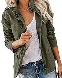 Imily Bela Damen Übergangsjacke Parka Stehkragen Mehr Taschen Utility Jacket Leicht Sommerjacke...