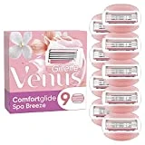 Gillette Venus Comfortglide Spa Breeze Rasierklingen Damen, 9 Ersatzklingen für Damenrasierer mit...