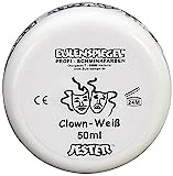 Eulenspiegel 500507 - Clown-Weiß, 50 ml, Creme Schminke auf Fettbasis