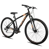 HILAND 29 Zoll Mountainbike MTB Hardtail mit Speichenrädern 431MM Aluminiumrahmen 21 Gang Schaltung...
