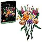 LEGO 10280 Blumenstrauß, Kunstpflanzen für Erwachsene, künstliche Blumen zum Basteln, Home Deko,...