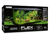Fluval Flex Aquarium 123L, Süßwasser Aquarium, schwarz
