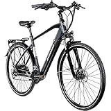ZÜNDAPP Z810 Herren E-Bike Trekkingrad Pedelec E-Trekkingrad Fahrrad Trekking Bike StVZO (schwarz,...