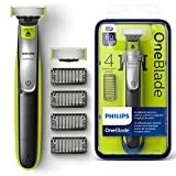 Philips QP2530/30 OneBlade Hybrid-Styler mit 1 Ersatzklinge / 4 Trimmeraufsätze
