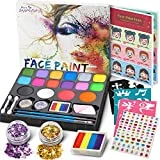 Jojoin Kinderschminke Set - Schminke Kinder 16 Farben Größere Kapazität Grundfarben Split Cake -...