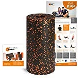 Blackroll Orange (Das Original) Faszienrolle inkl. Übungsposter und Booklet, die Massagerolle für...